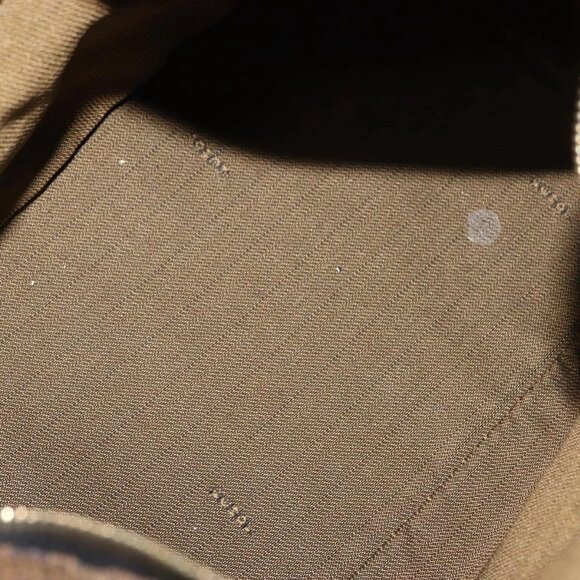 FENDI Zucca Canvas Vanity Bag Black Brown Auth 147545 - Picture 10 of 16